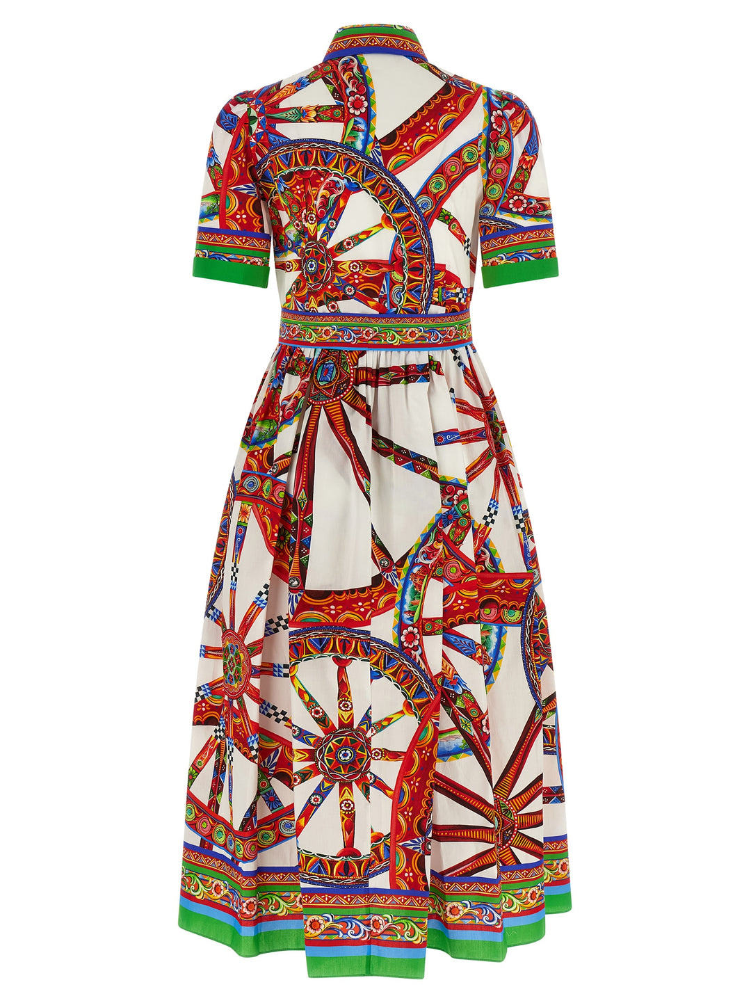Dolce & Gabbana Multicolor Cotton Midi Dress