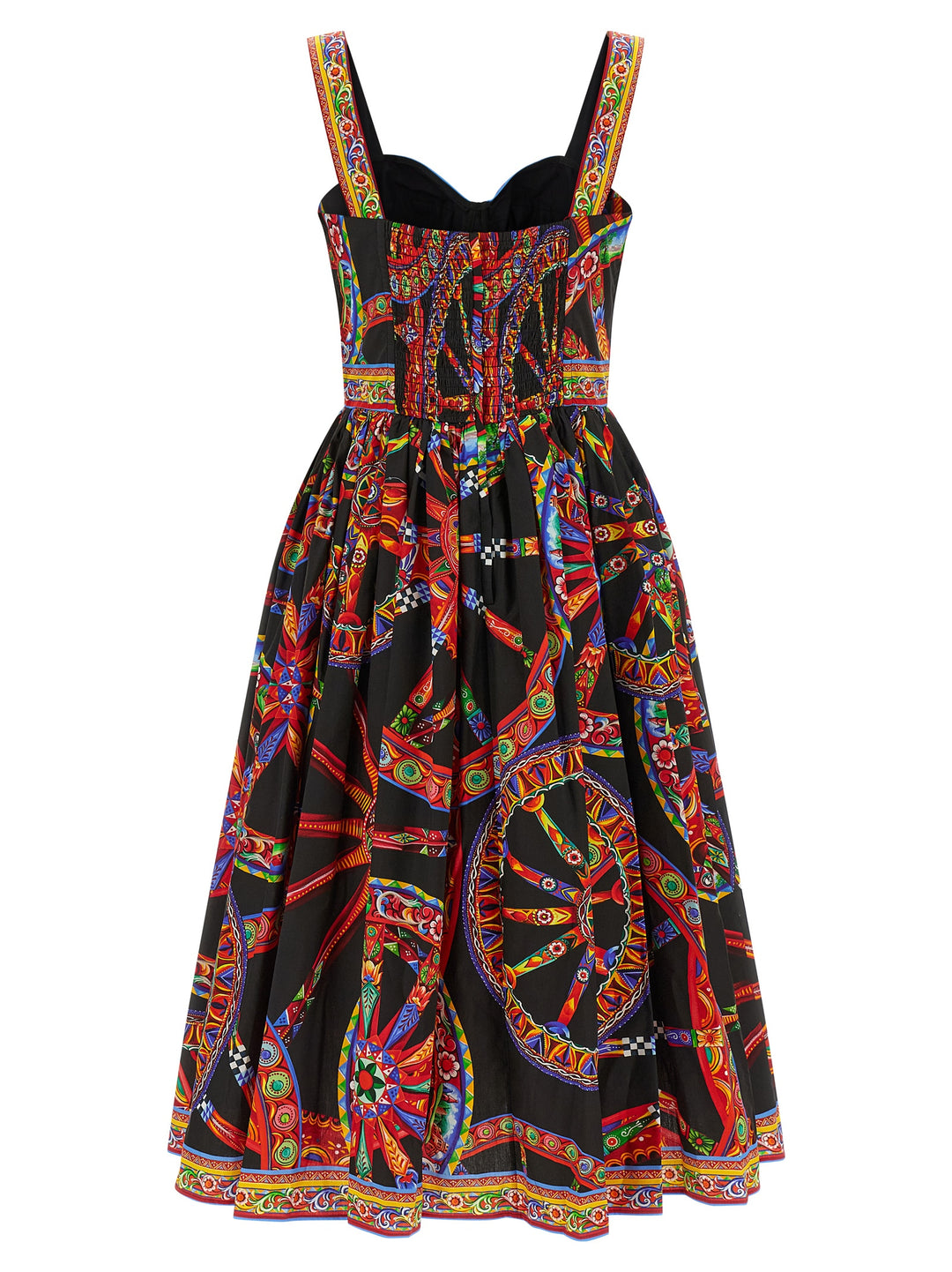Dolce & Gabbana Multicolor Cotton Midi Dress