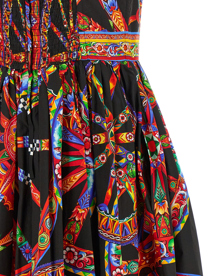 Dolce & Gabbana Multicolor Cotton Midi Dress