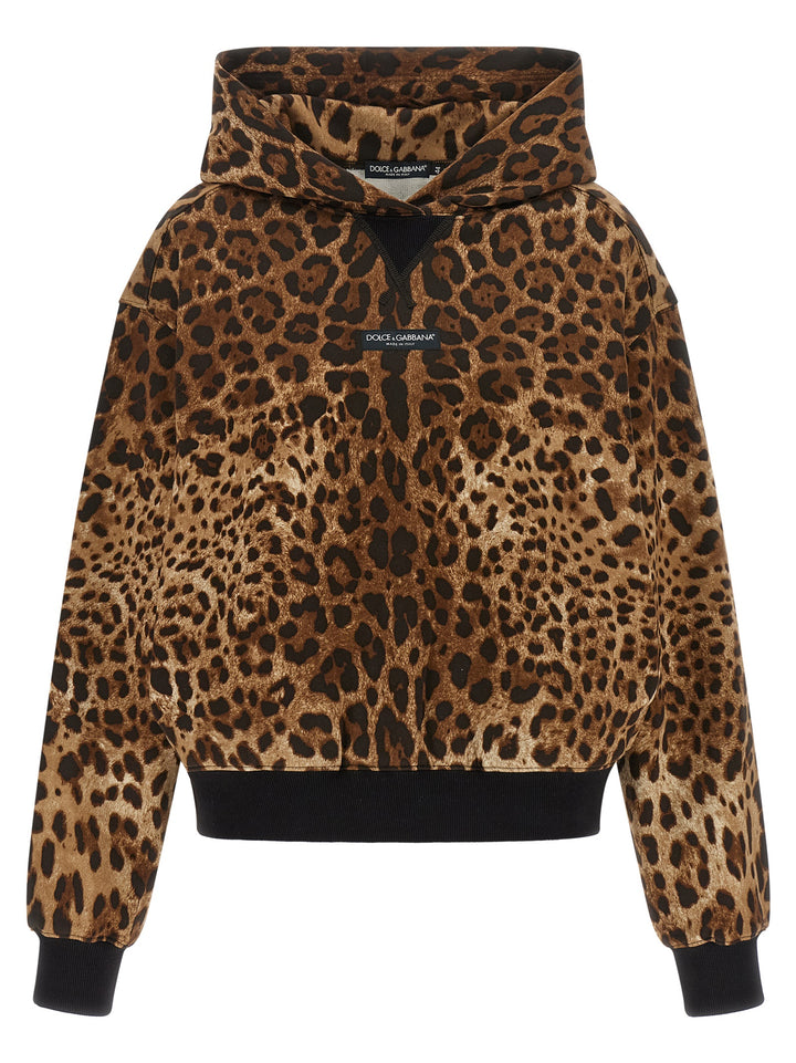 Dolce & Gabbana Brown Cotton Hoodie