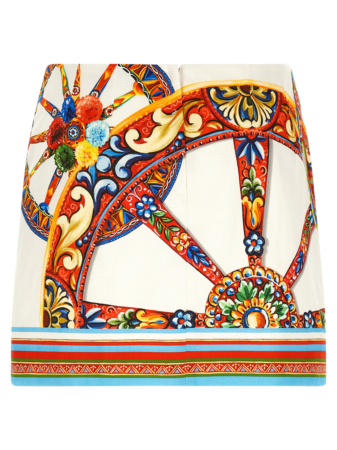 Dolce & Gabbana Multicolor Cotton Long Skirt