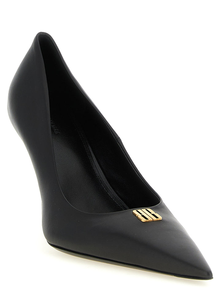 Balenciaga Black Calfskin High Heel Pumps