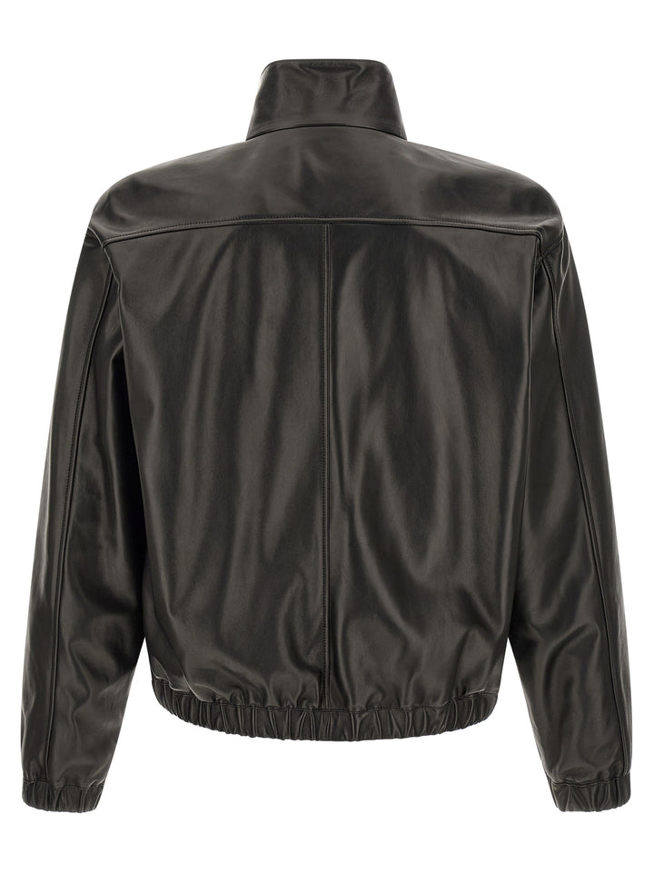 Saint Laurent Black Lamb Leather Leather Jacket