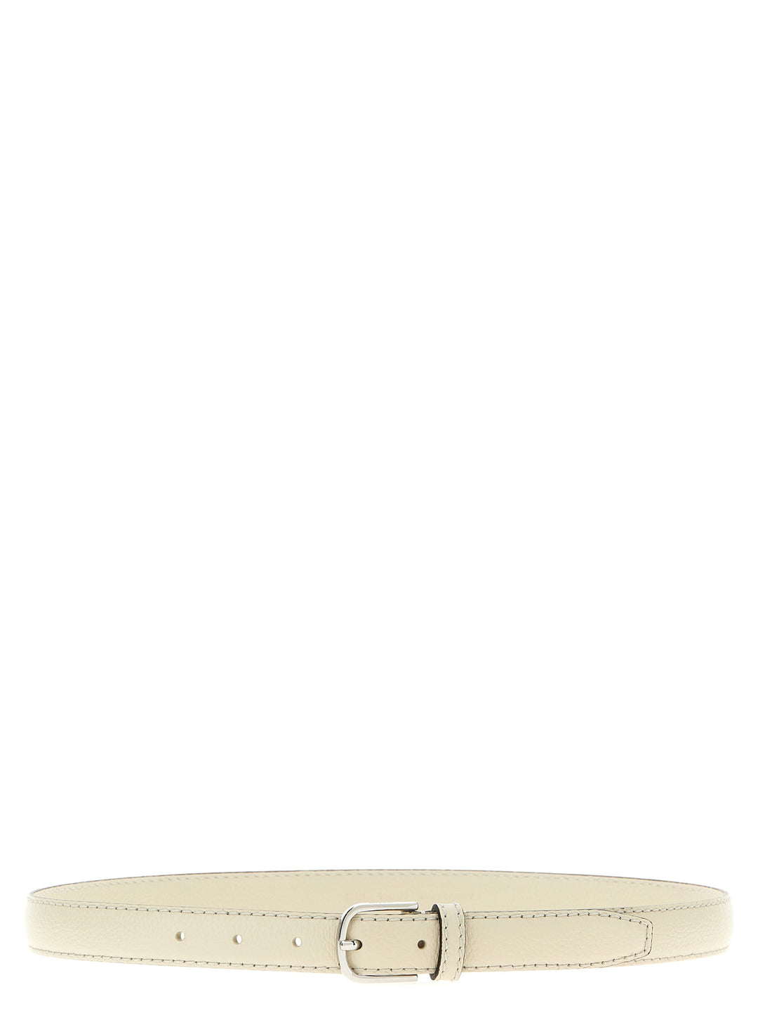 TOTEME White Leather Regular Belt