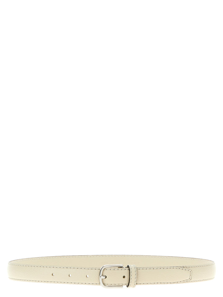 TOTEME White Leather Regular Belt