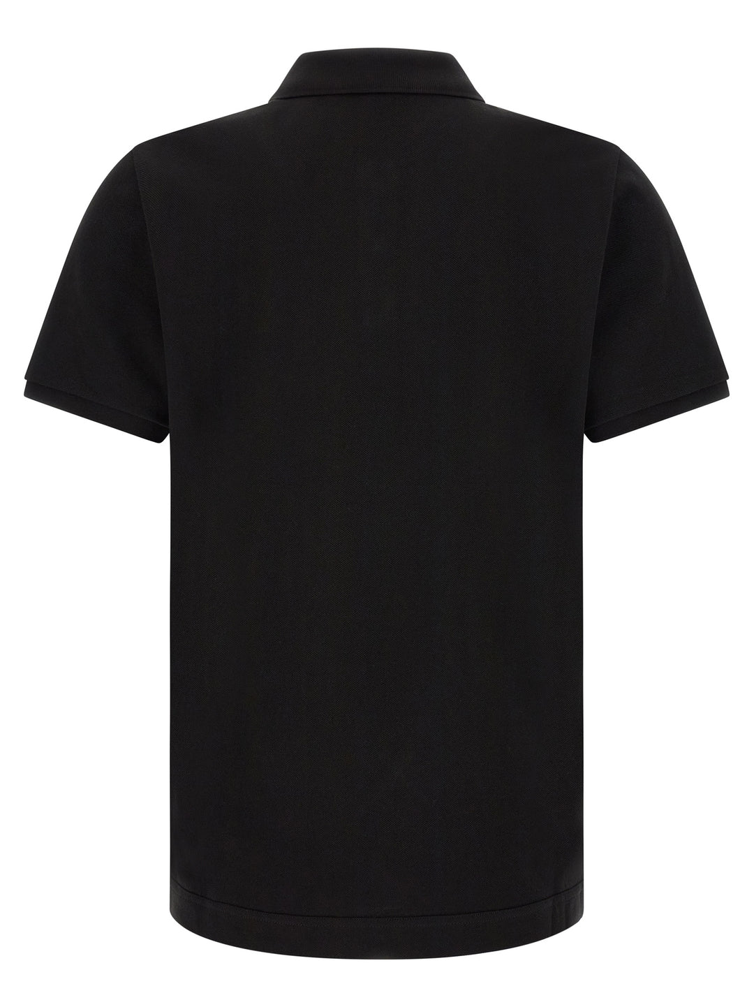 Moncler Black Leather Polo Shirt