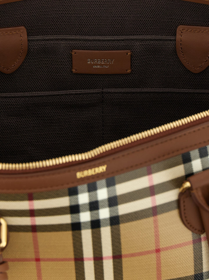 Burberry Beige Cotton Tote Bag