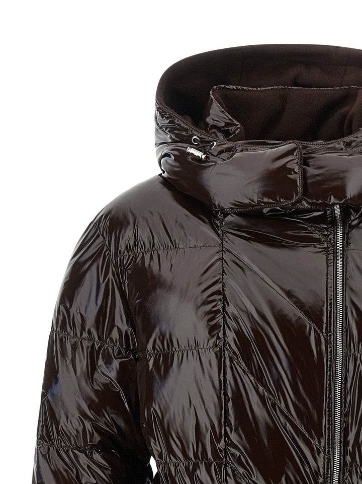 PINKO Brown Polyamide Full-Length Jacket