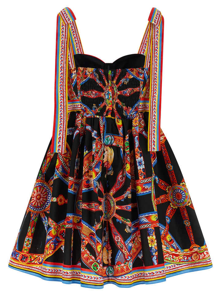 Dolce & Gabbana Multicolor Cotton Short Dress