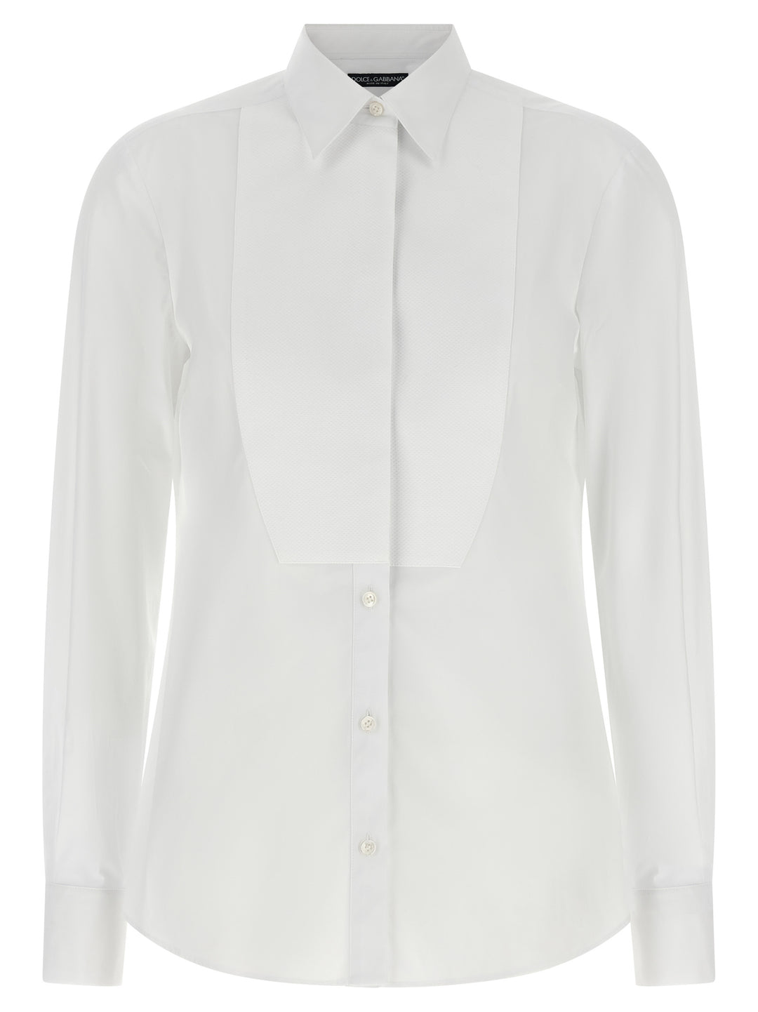 Dolce & Gabbana White Cotton Blouse