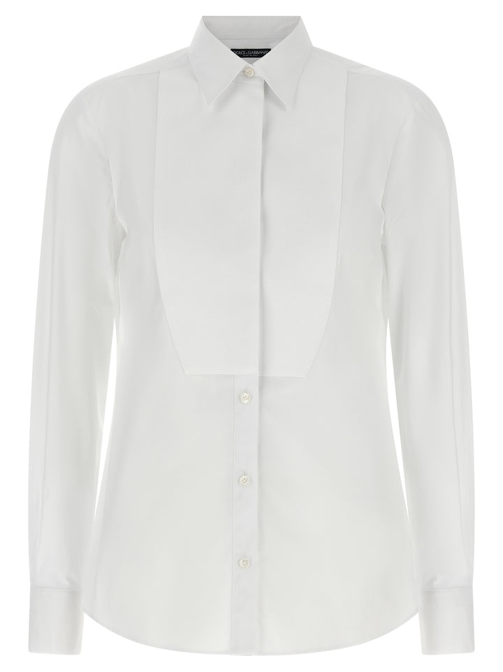Dolce & Gabbana White Cotton Blouse