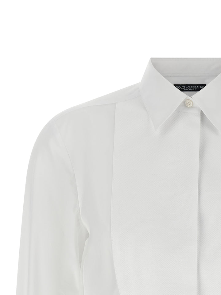 Dolce & Gabbana White Cotton Blouse