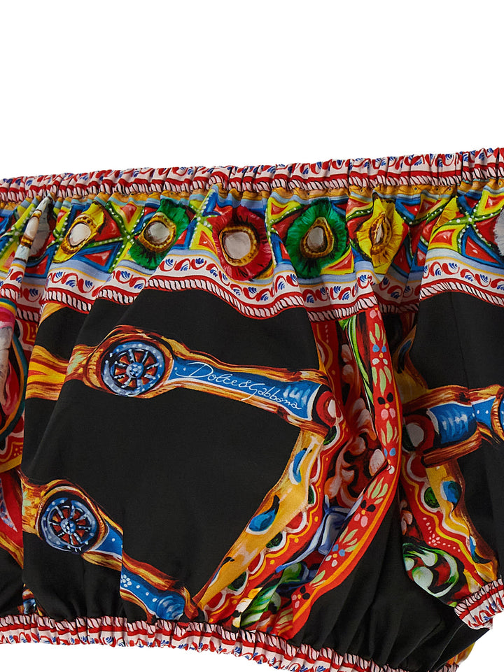 Dolce & Gabbana Multicolor Cotton Pattern Shirt