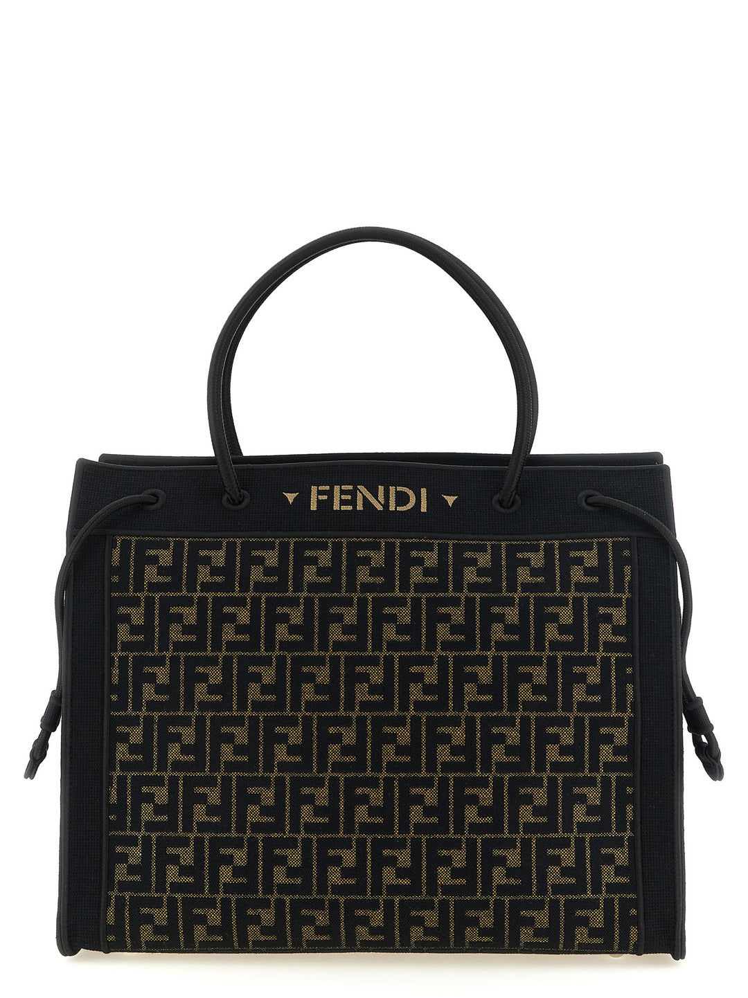 Fendi Brown Cotton Tote Bag