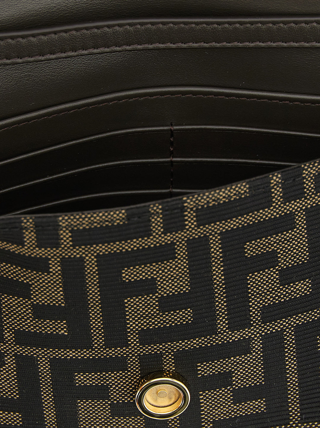 Fendi Brown Polyester Cardholder