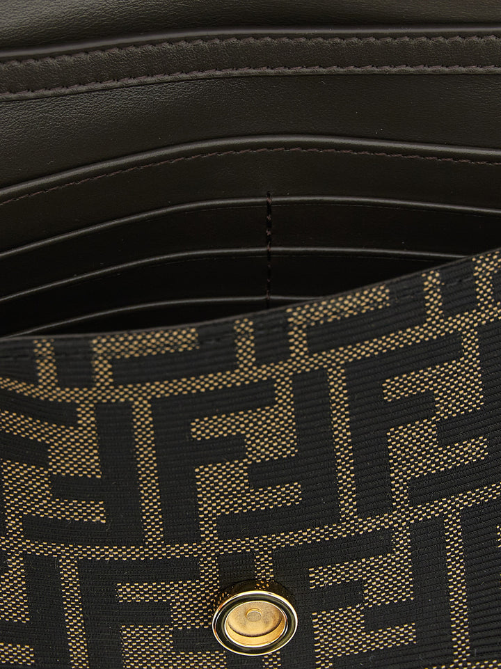 Fendi Brown Polyester Cardholder