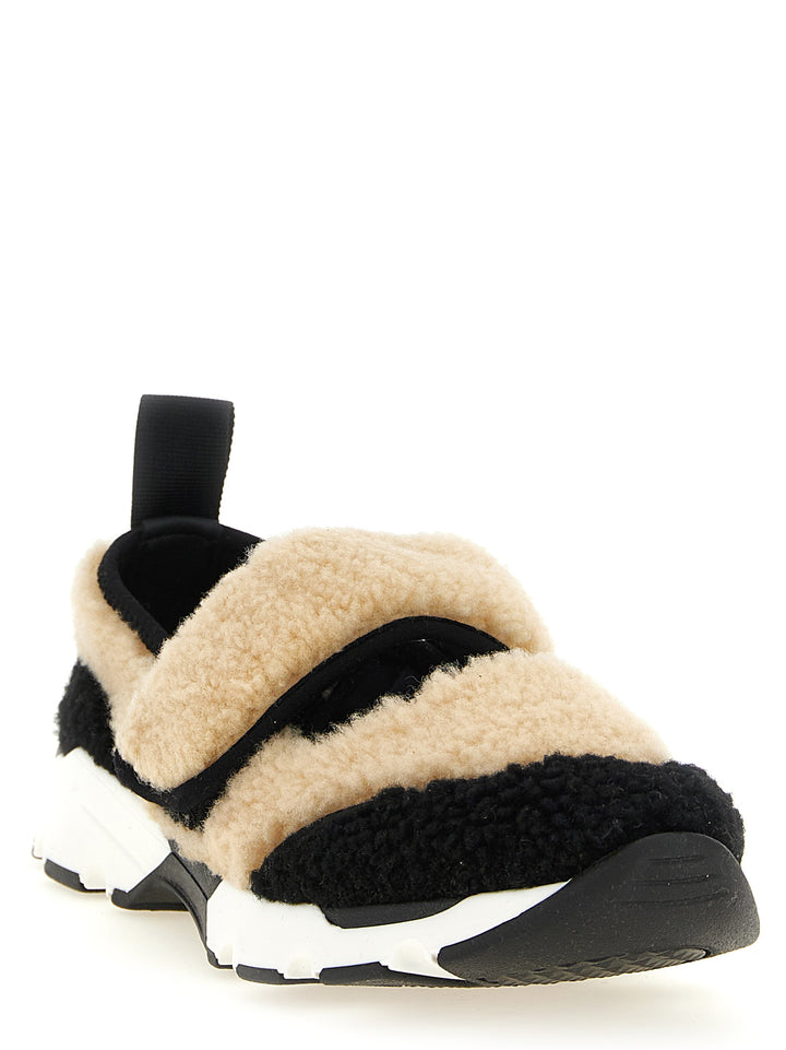 Marni Bicolor Lamb Leather Chunky Sneakers