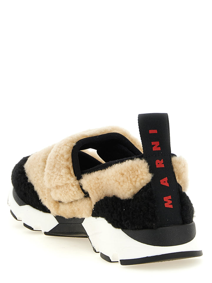Marni Bicolor Lamb Leather Chunky Sneakers