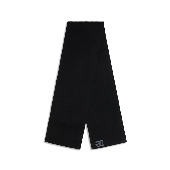 Dolce & Gabbana Black Wool Oves Aries Scarf