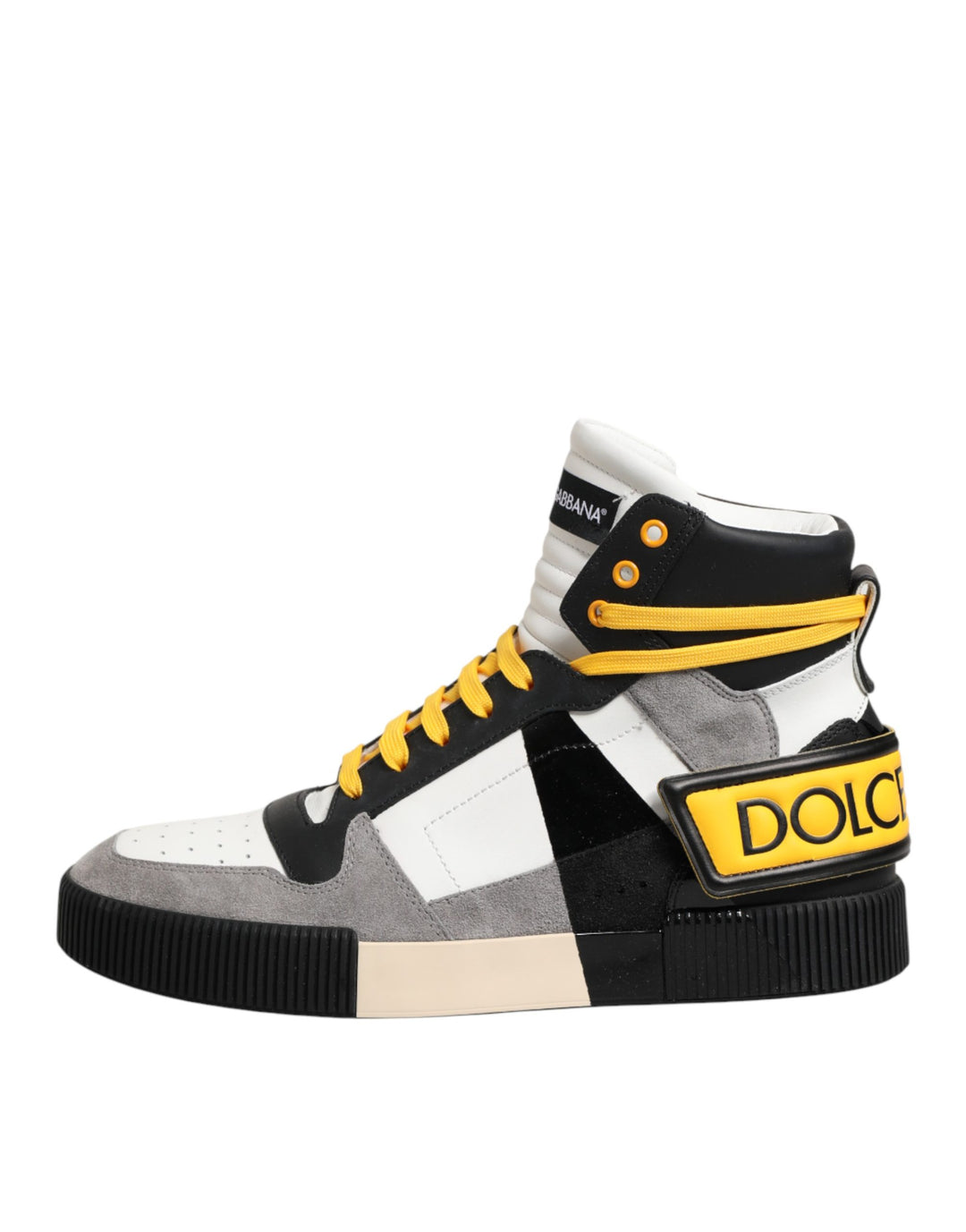 Dolce & Gabbana Multicolor Calf High Top Sneakers Shoes