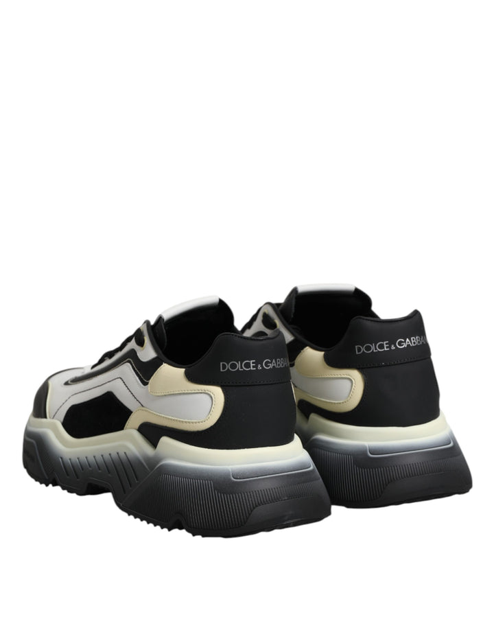 Dolce & Gabbana White Black Daymaster Two Tone Sneaker Shoes