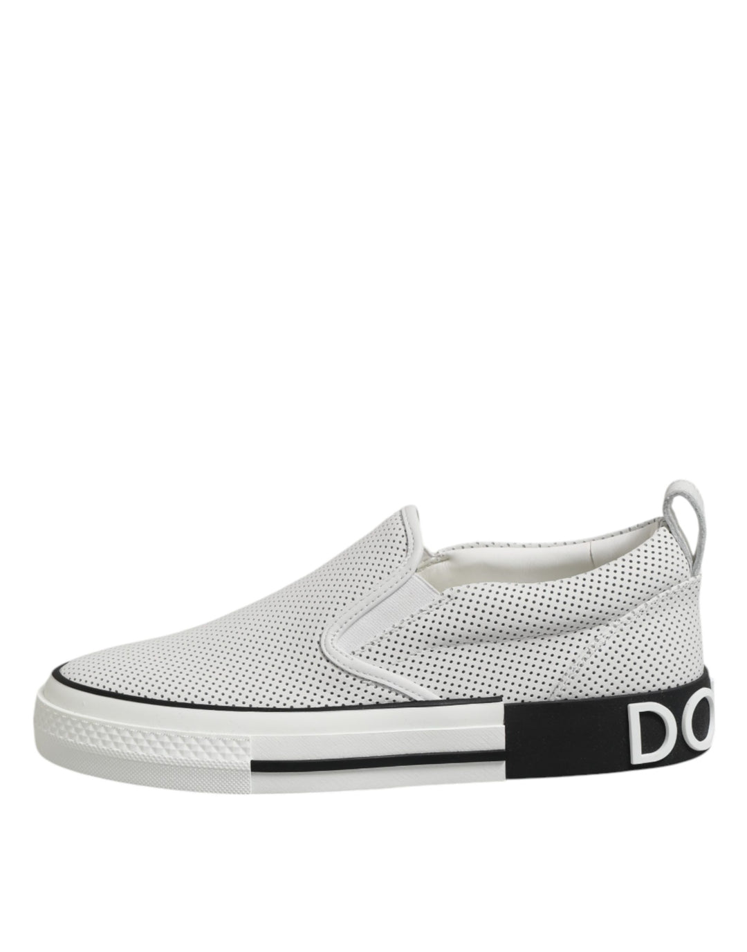 Dolce & Gabbana White Perforated Custom 2.Zero Sneakers Shoes
