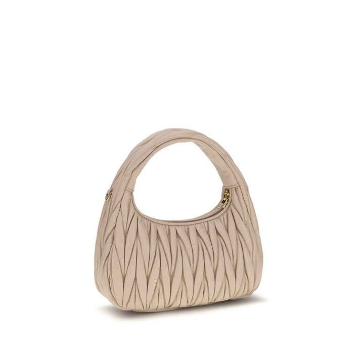 Miu Miu Beige Calf Leather Bos Taurus Shoulder Bag