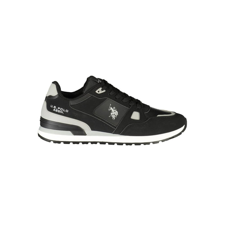 U.S. POLO ASSN. Black Polyurethane Men's Sneaker