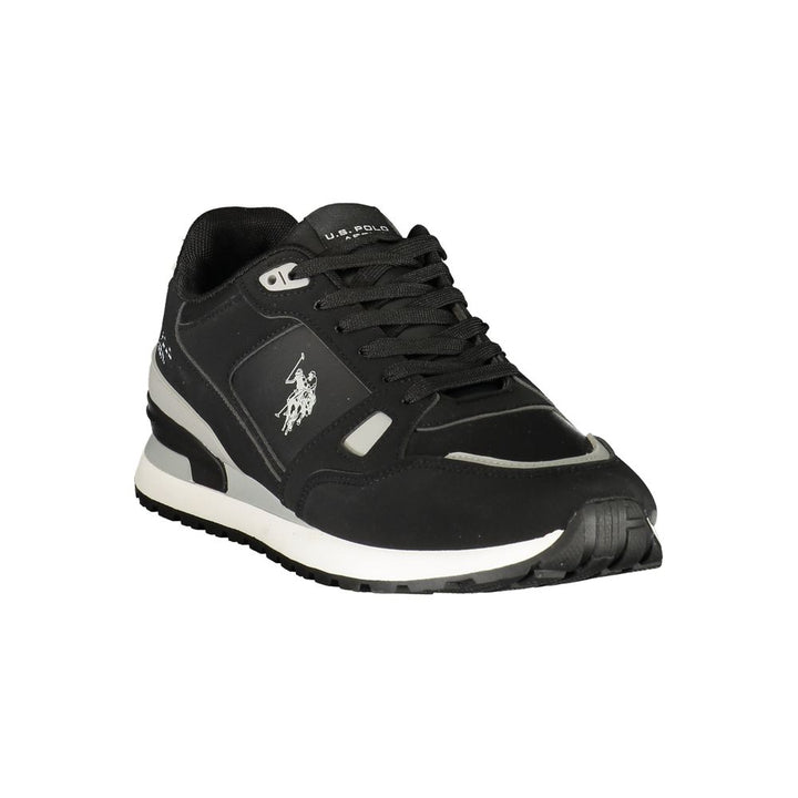 U.S. POLO ASSN. Black Polyurethane Men's Sneaker