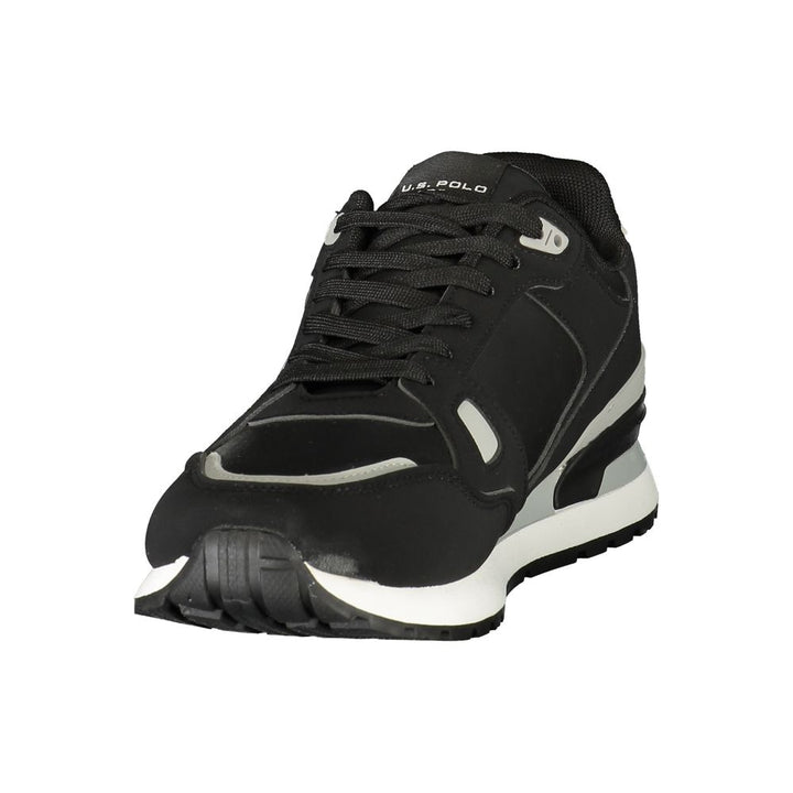 U.S. POLO ASSN. Black Polyurethane Men's Sneaker
