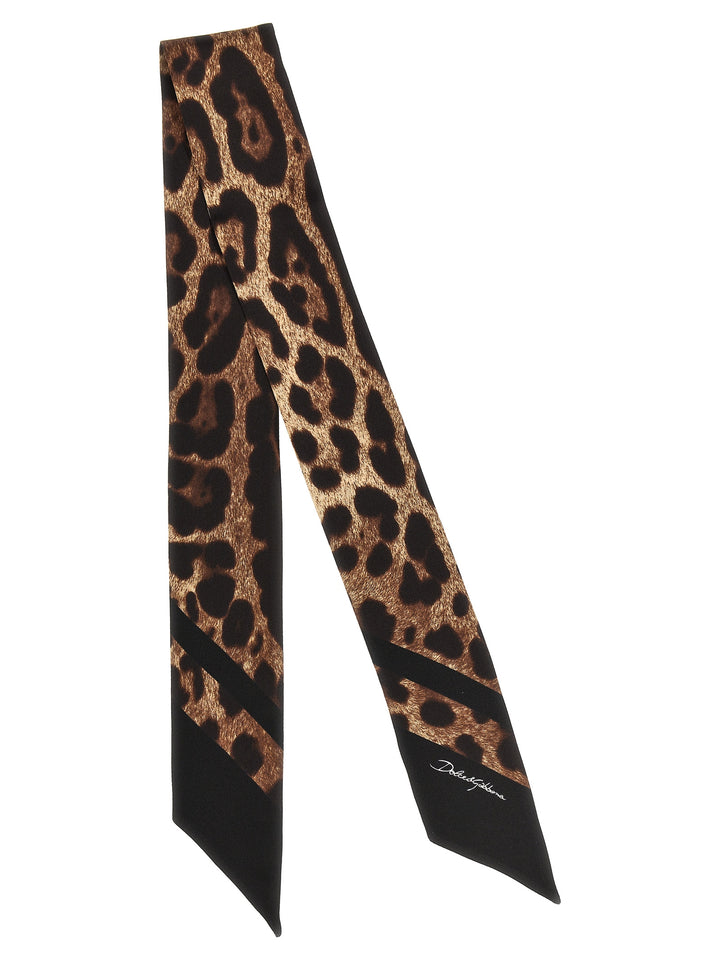 Dolce & Gabbana Brown Silk Foulard