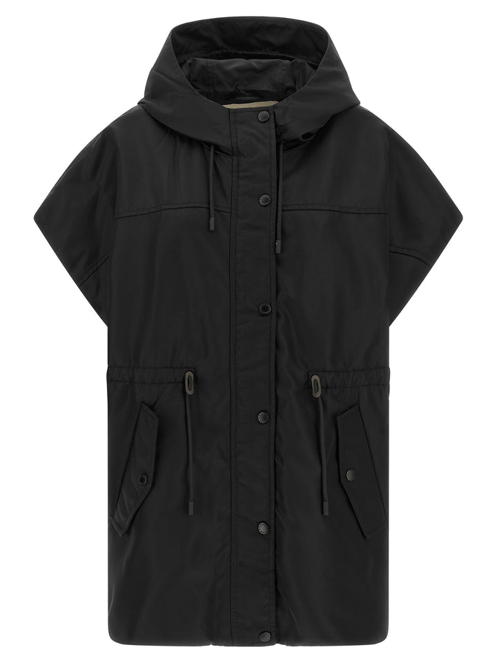 Max Mara Black Polyamide Sleeveless Jacket