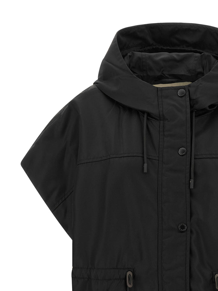 Max Mara Black Polyamide Sleeveless Jacket