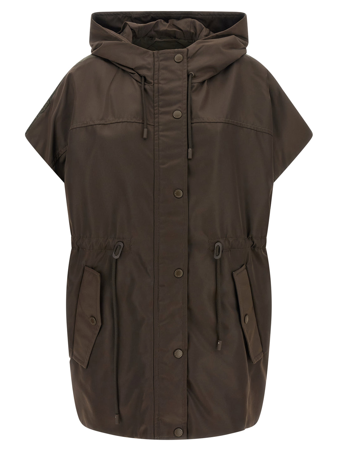 Max Mara Brown Polyamide Sleeveless Jacket