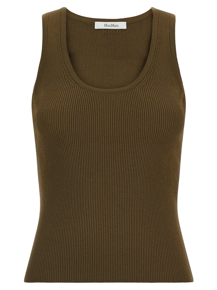 Max Mara Bicolor Viscose Sleeveles T-Shirt