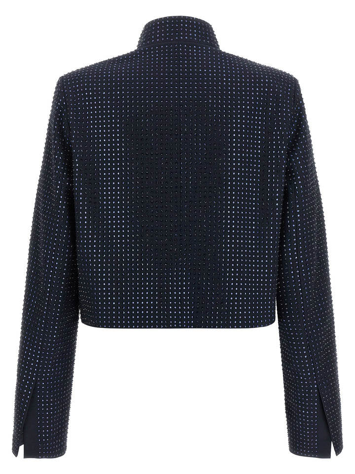 PINKO Blue Polyester Full-Length Jacket