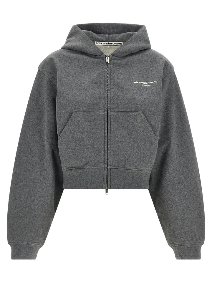 Alexander Wang Gray Cotton Sweatshirt
