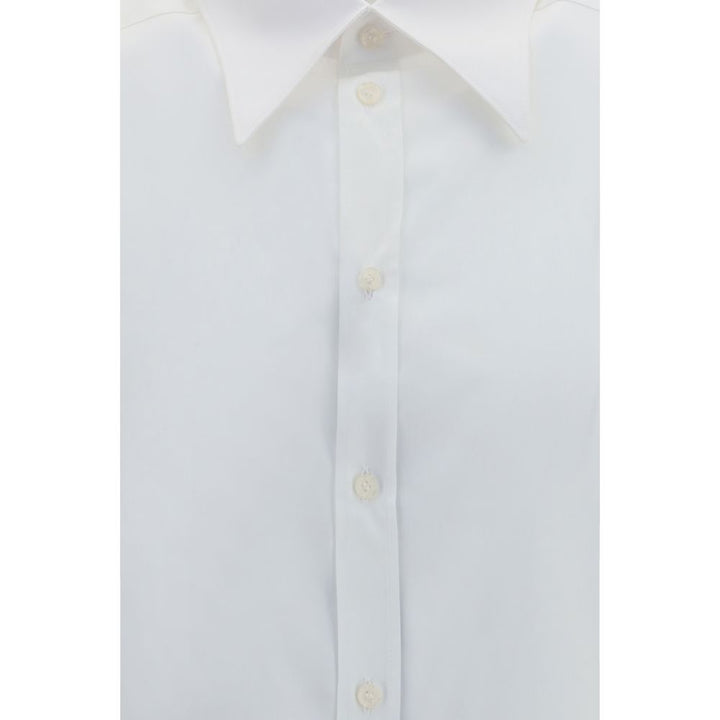 Dolce & Gabbana White Cotton Dress Shirt