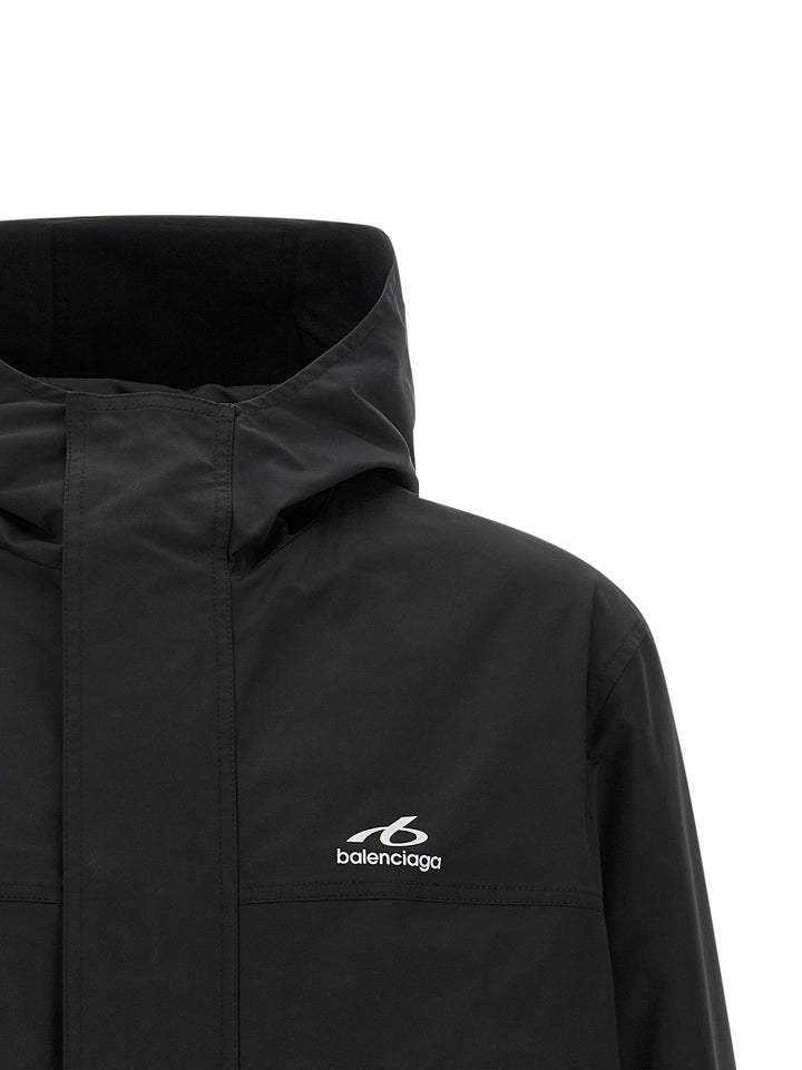 Balenciaga Black Polyester Parka
