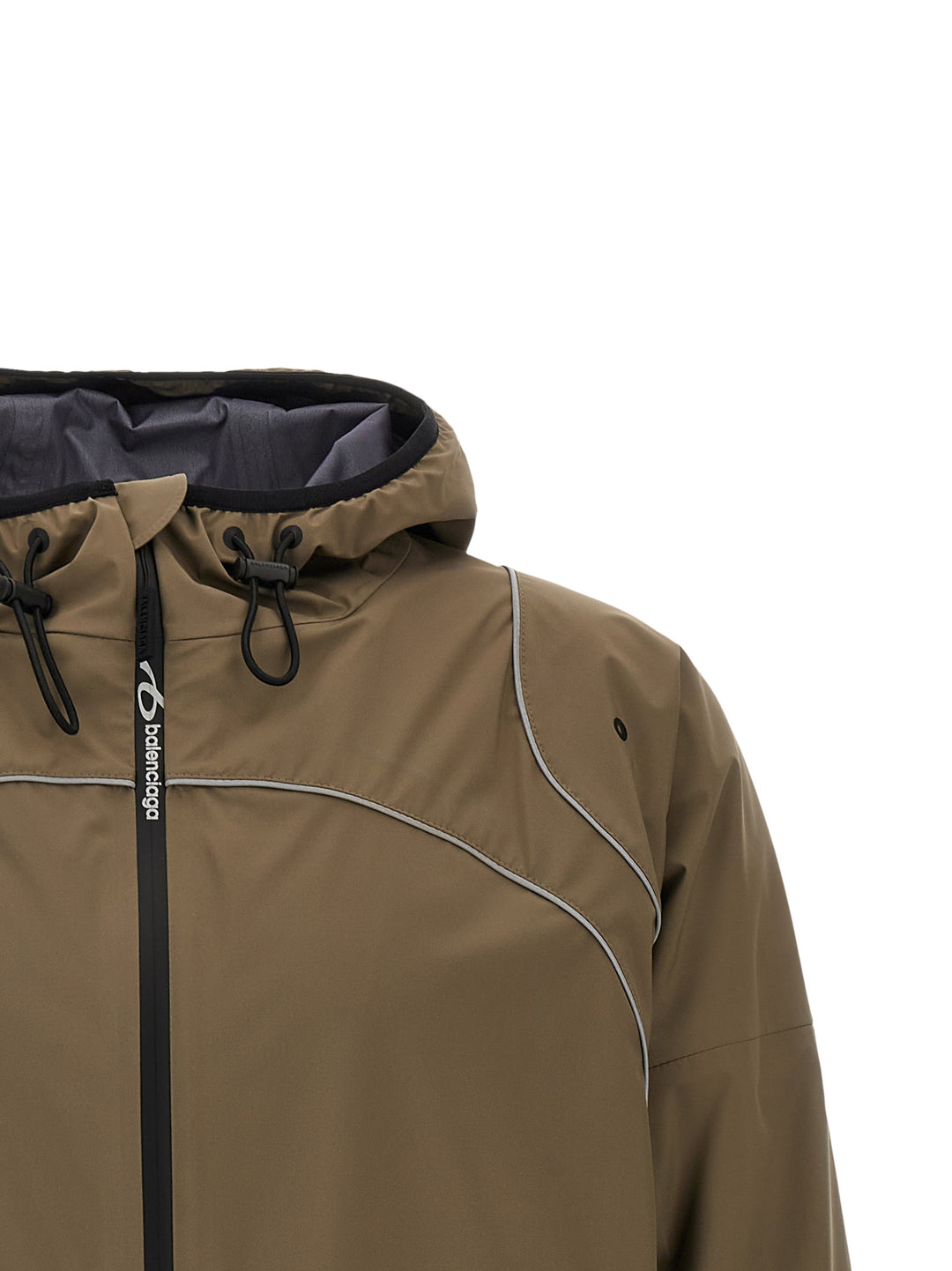 Balenciaga Gray Polyester Parka