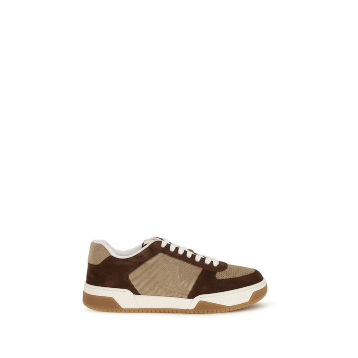 Valentino Garavani Brown Napa Leather / Calf Bos Taurus Athletic Sneakers