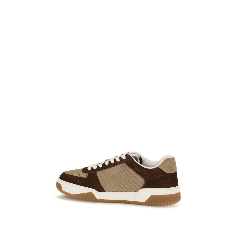Valentino Garavani Brown Napa Leather / Calf Bos Taurus Athletic Sneakers