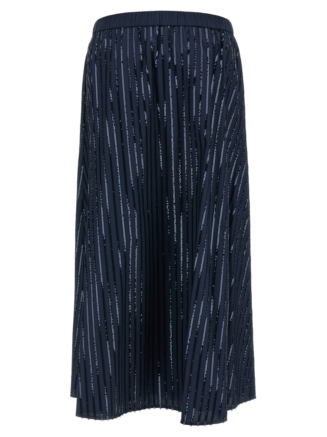 Max Mara Blue Cotton Mini Skirt