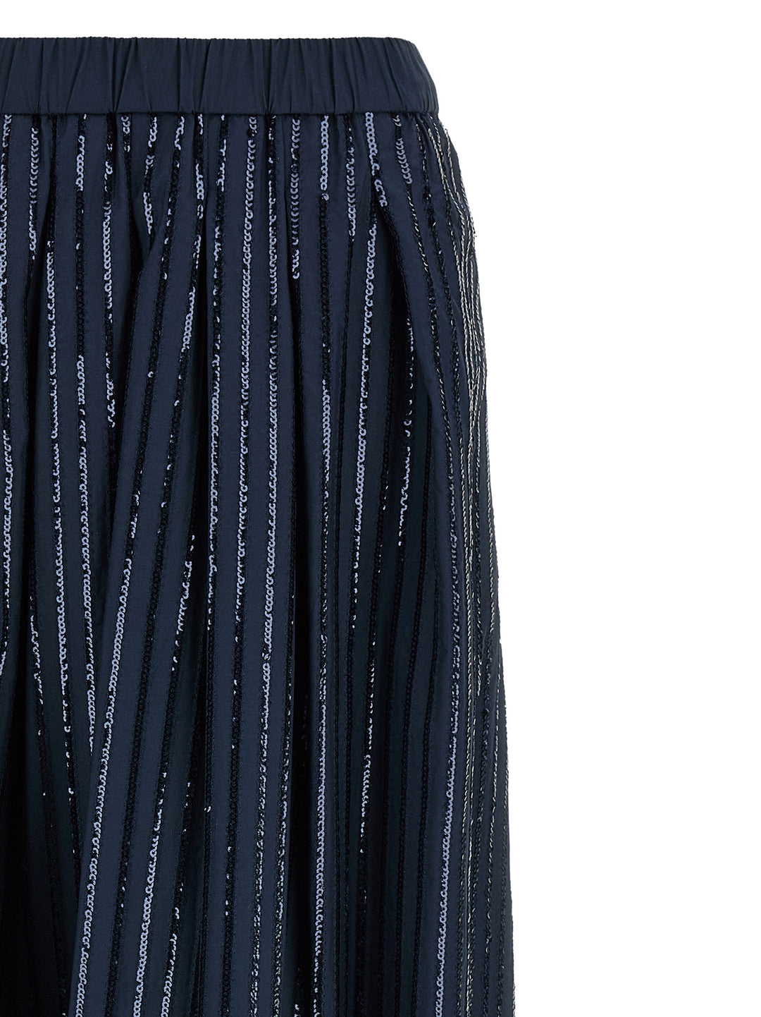 Max Mara Blue Cotton Mini Skirt