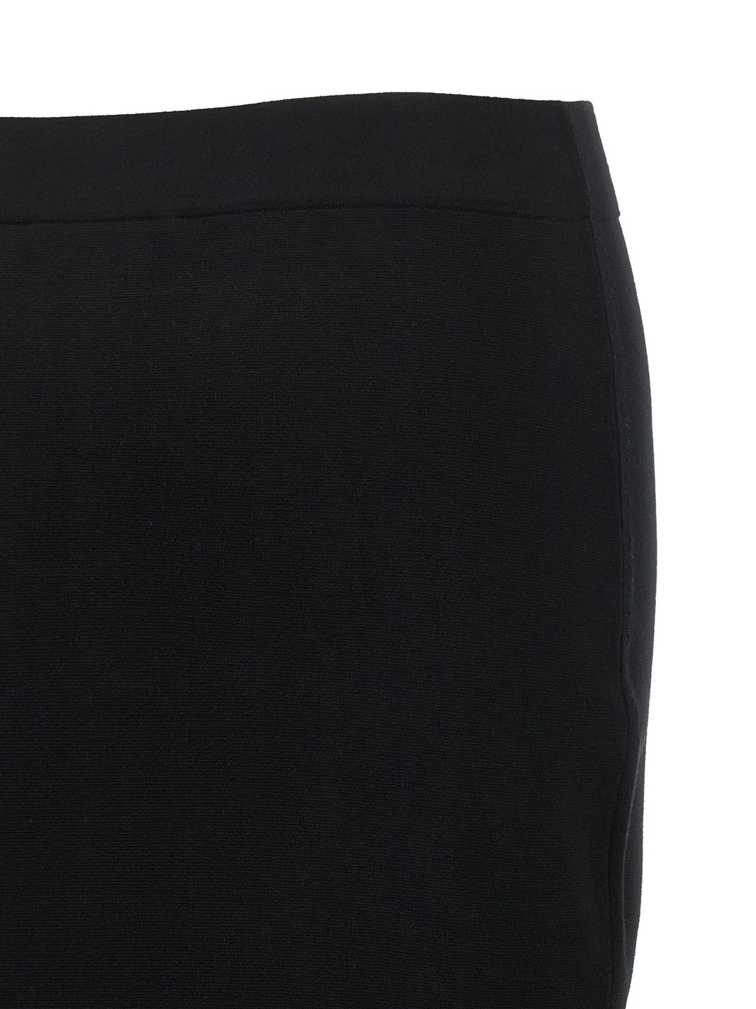 Max Mara Black Viscose Midi Skirt