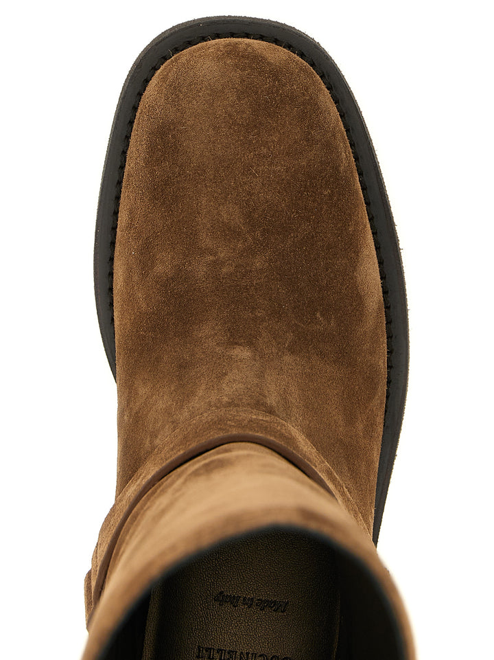 Brunello Cucinelli Brown Calfskin Over The Knee