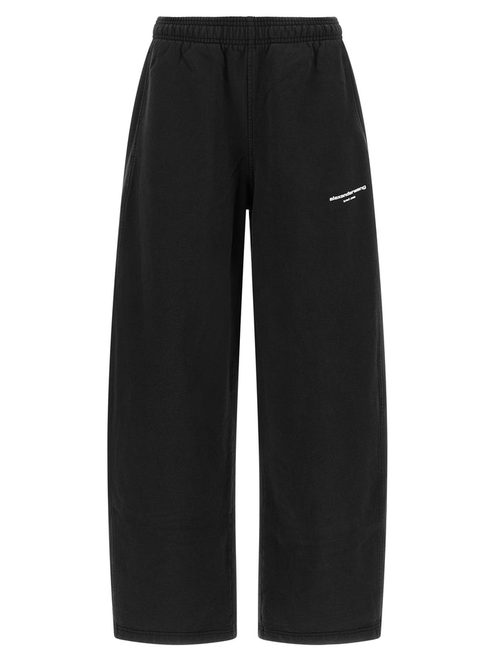 Alexander Wang Black Cotton Athletic Pants