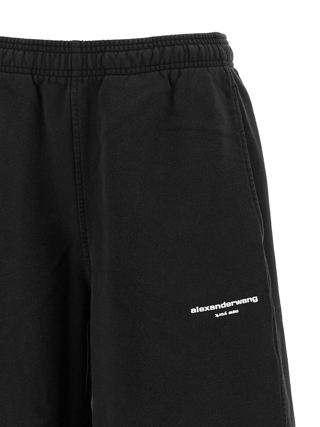 Alexander Wang Black Cotton Athletic Pants