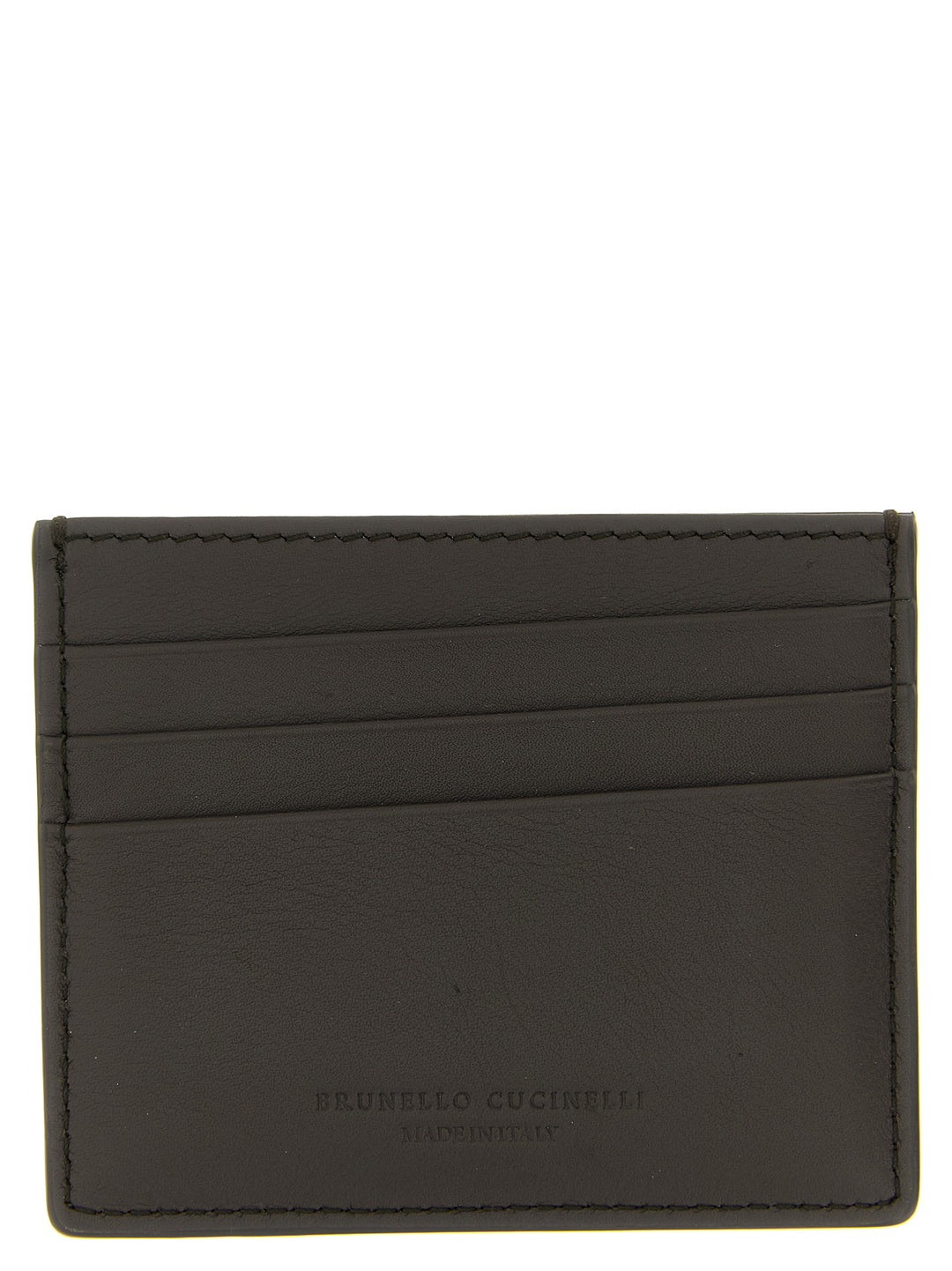 Brunello Cucinelli Black Calfskin Cardholder