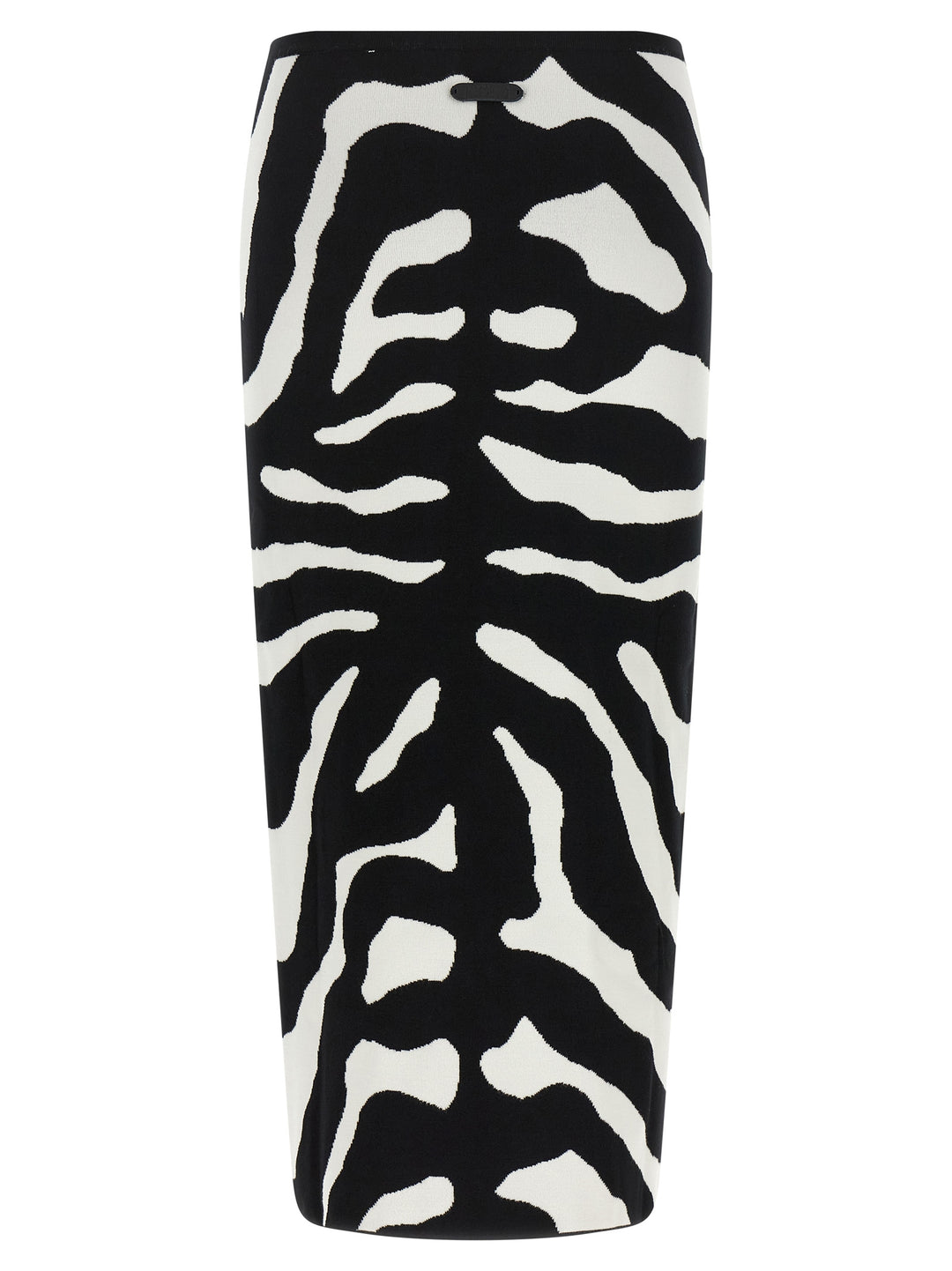 Moschino Bicolor Viscose Midi Skirt